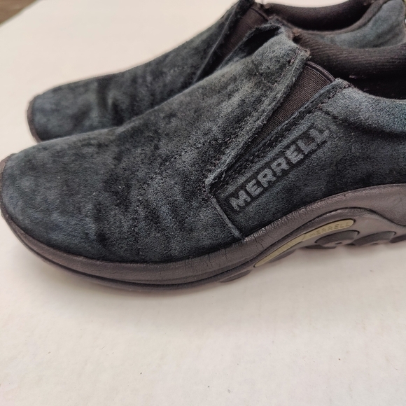 Merrell Jungle Moc Black Suede Slip On Shoes Women’s  Size 8 - Picture 4 of 8
